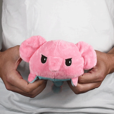 TeeTurtle - Wholesale Stuffed/Plush Toy - Kids & Baby - TeeTurtle Reversible Elephant Plushie1