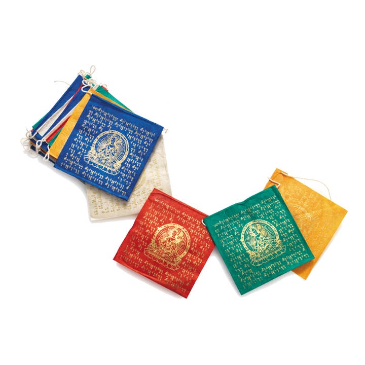 dZi Handmade - Wholesale Prayer Flag - 8' Tara Paper Prayer Flag1