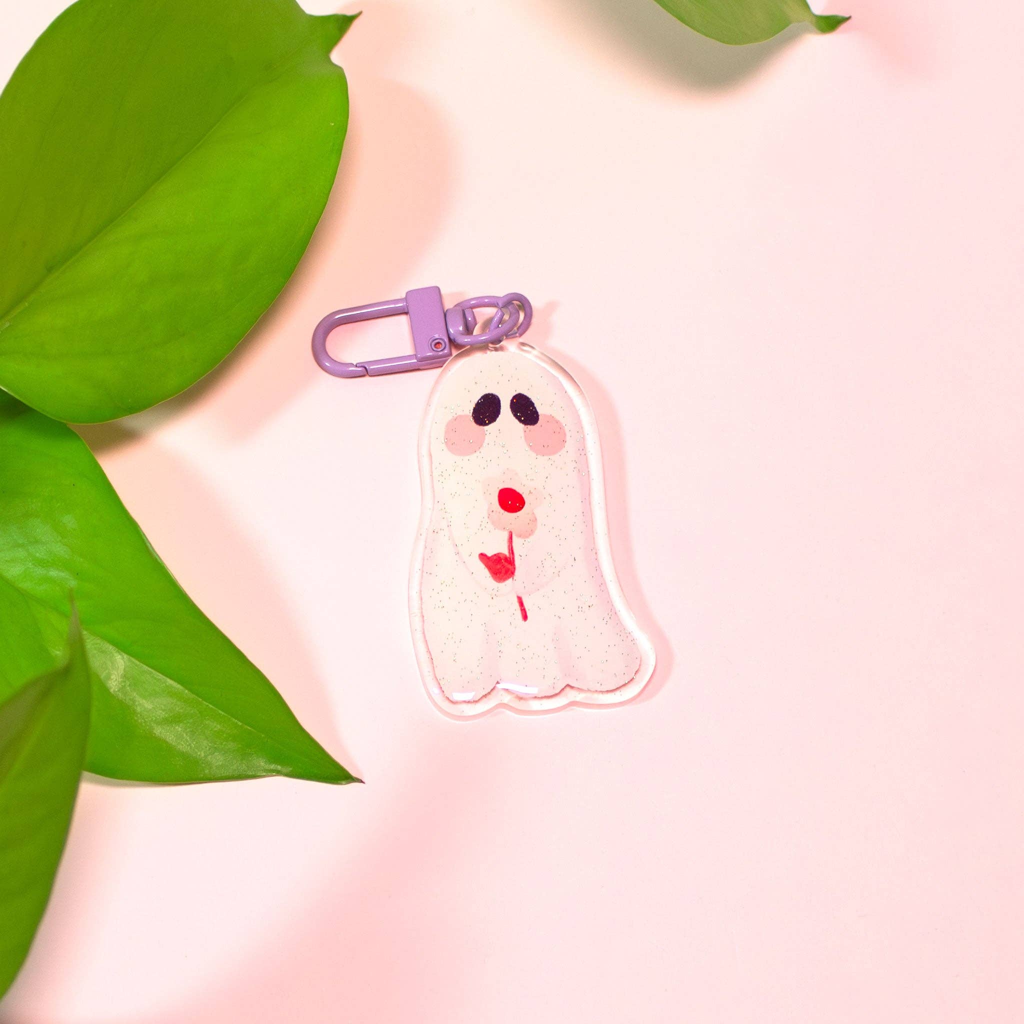 Whimsydew Art - Wholesale Keychain - Women's - Flower Ghost Keychains3