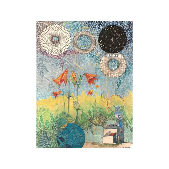 Carte de vœux « Blue Jay » 5 x 7 avec enveloppe pour la vente par Fain House