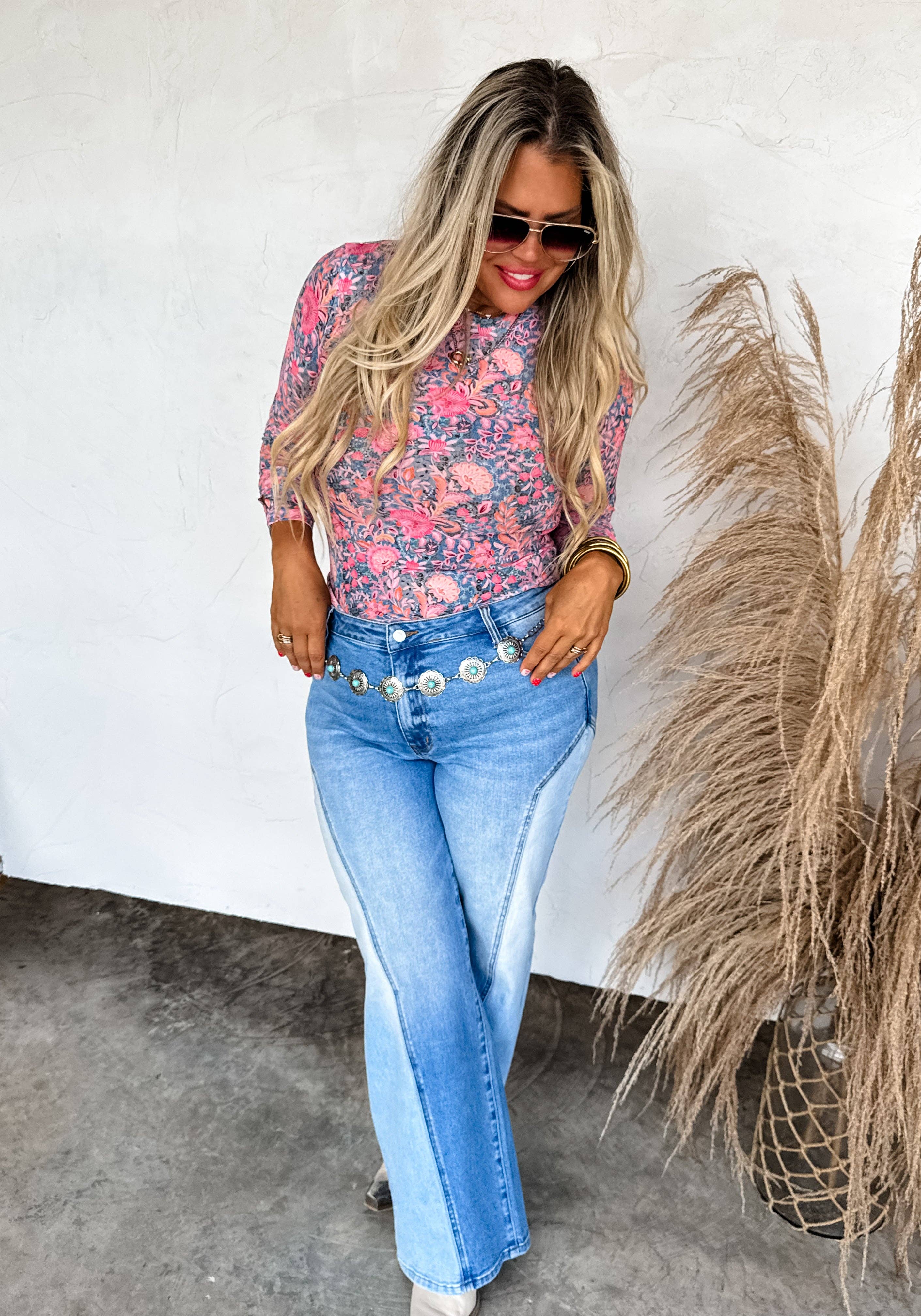 BLAKELEY - Wholesale Blouse - Women's - BOOTS & BLOOMS COLLECTION MESH TOPS28