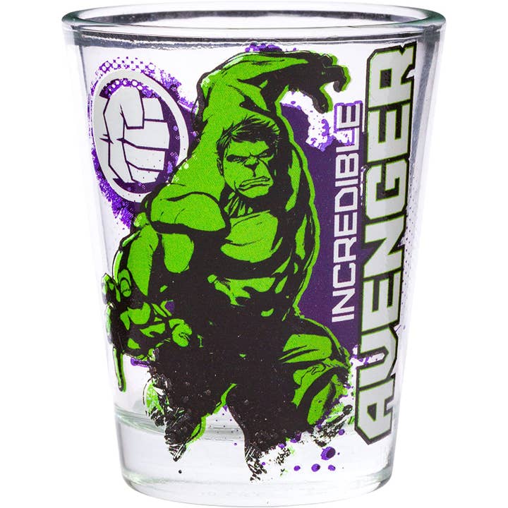 Silver Buffalo - Wholesale Drinking Glass/Cup - Marvel Avengers 4pc Mini Glass Set