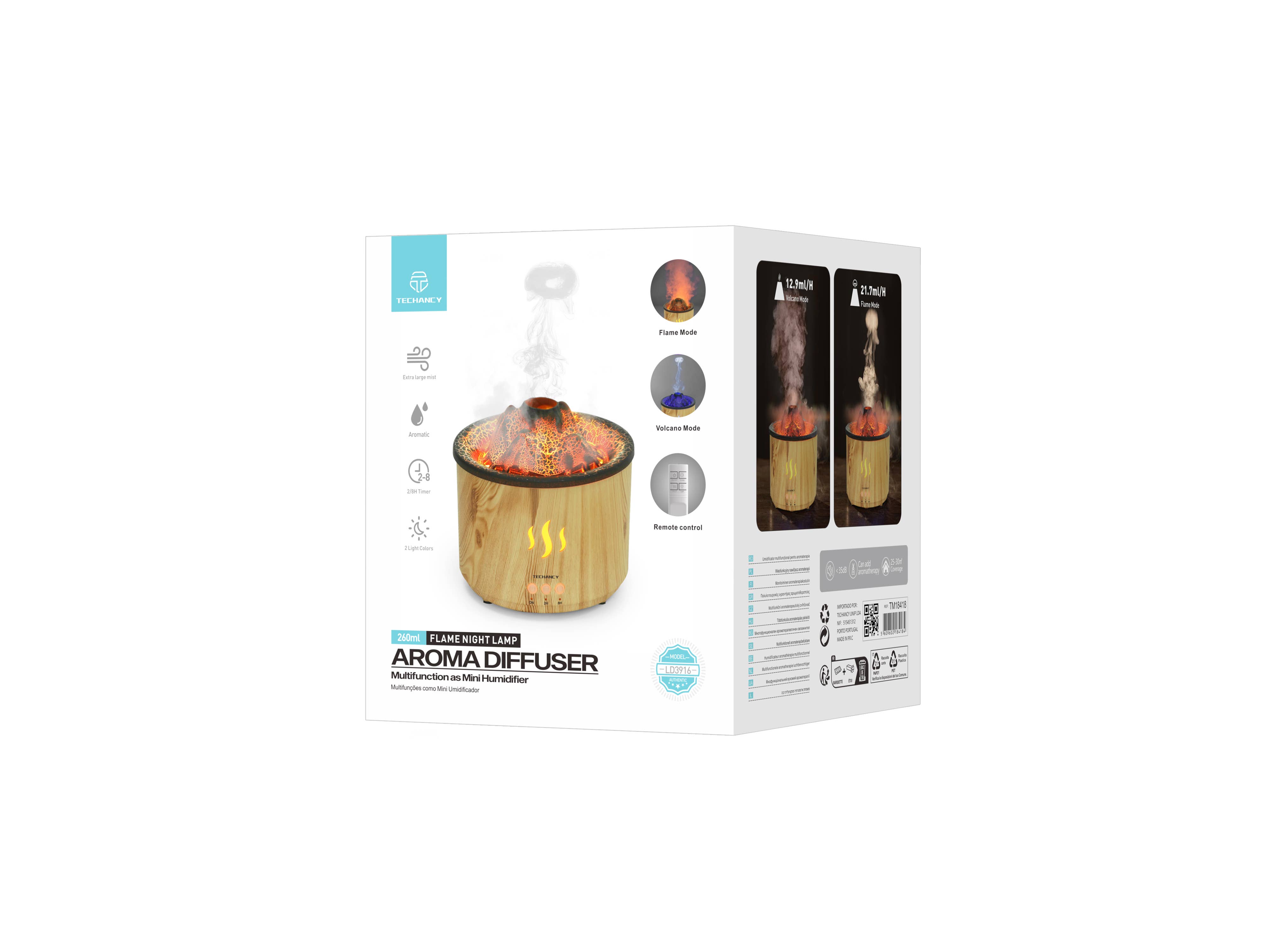 TECHANCY - Wholesale Electronic Diffuser - Techancy Aroma Diffuser LD3916 Wood Colour3