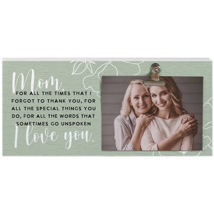 Mom I Love You Green - Picture Clips for wholesale by Sincere Surroundings