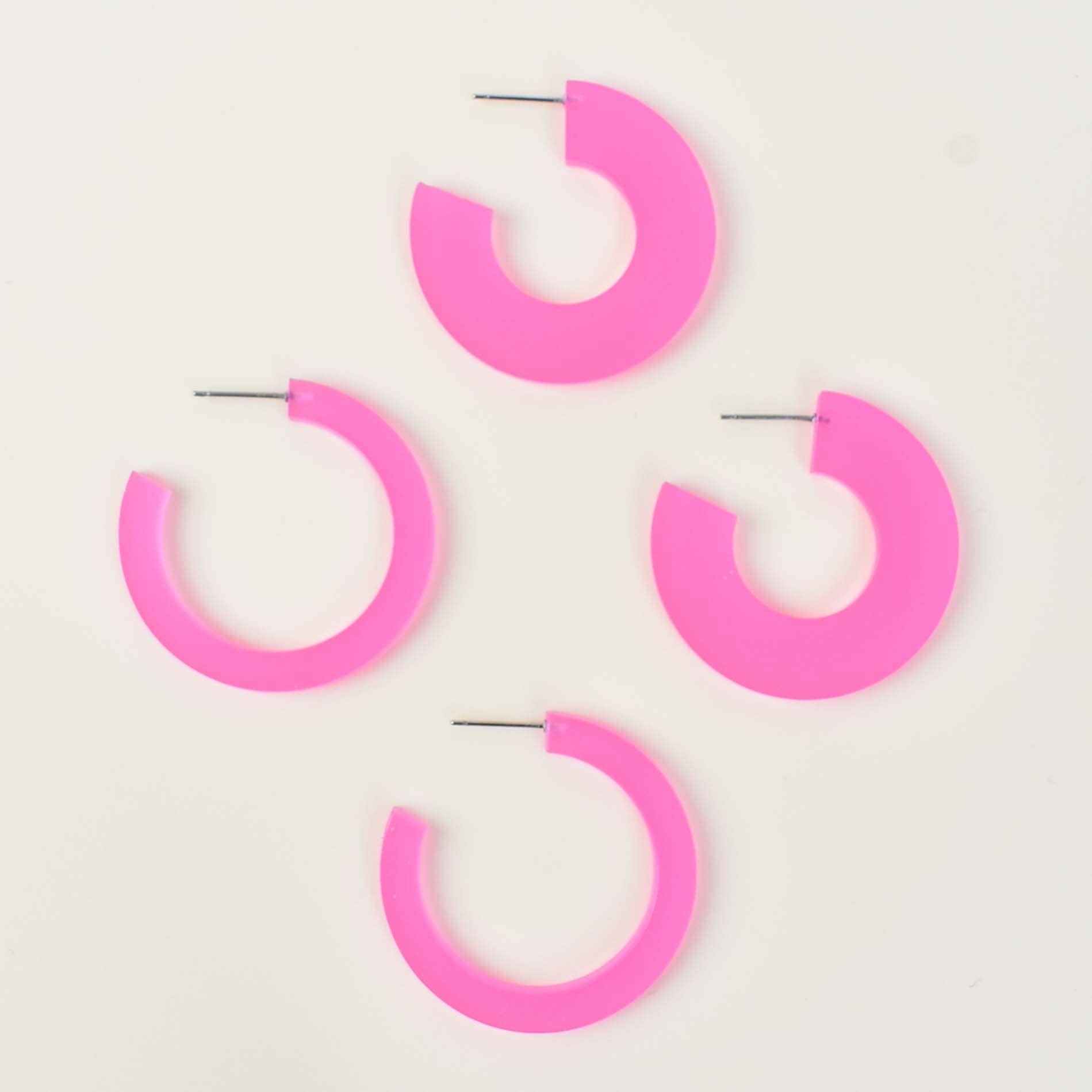 The Paper Dress – wholesale Hoop earrings – Colorful Lightweight Acrylic Hoop Earrings14