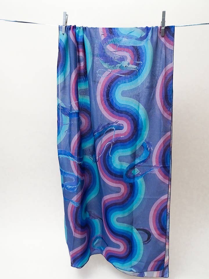 Cachecol Colorido - A Viagem de Chihiro por atacado de Bleu tango