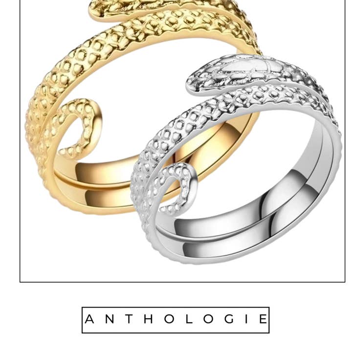 Bague Serpent Texturée pour la vente par Anthologie, Co.