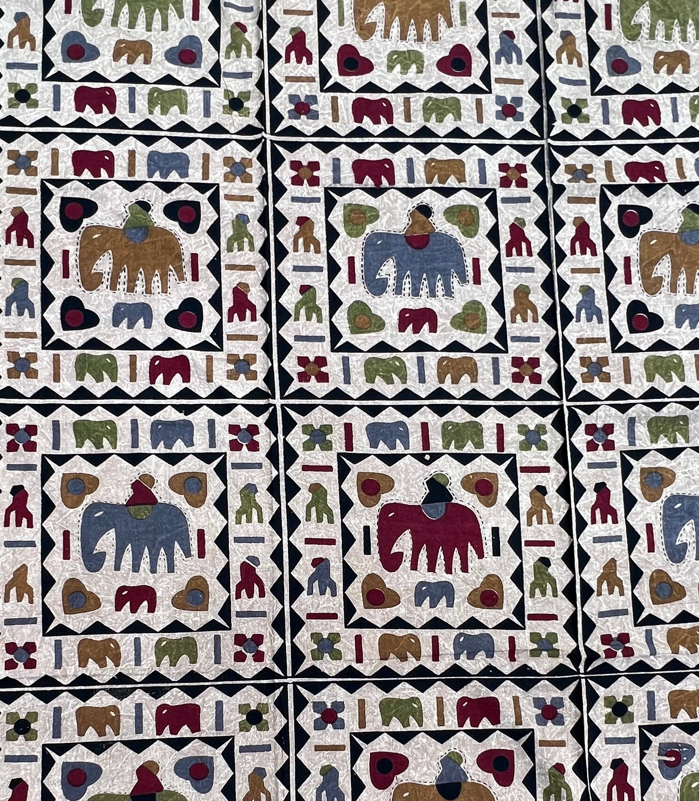 Lungta Imports - Wholesale Tapestry/Textile - Indian Tribal Elephants Tapestry Wall Decor Beach Throw6