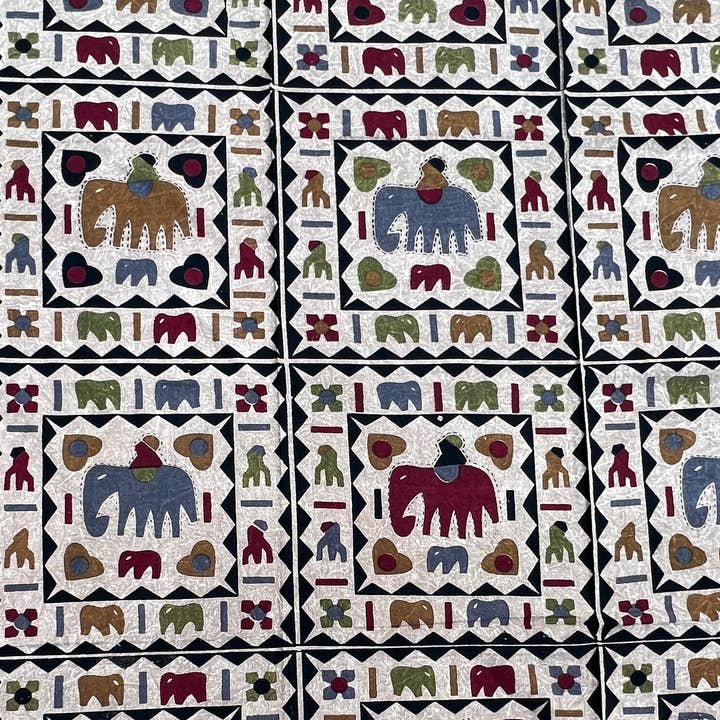 Lungta Imports - Wholesale Tapestry/Textile - Indian Tribal Elephants Tapestry Wall Decor Beach Throw6