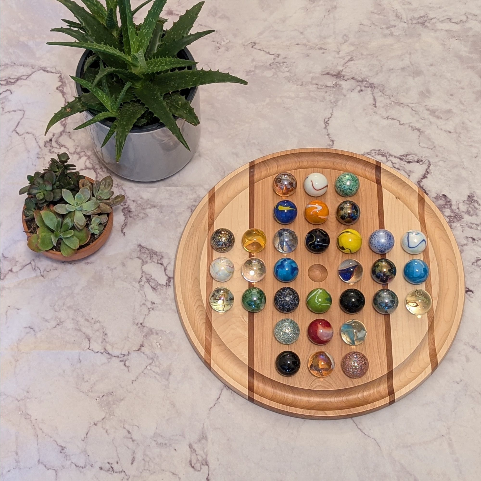 Marble Board Games - Wholesale Board Game - 11" Marble Solitaire5