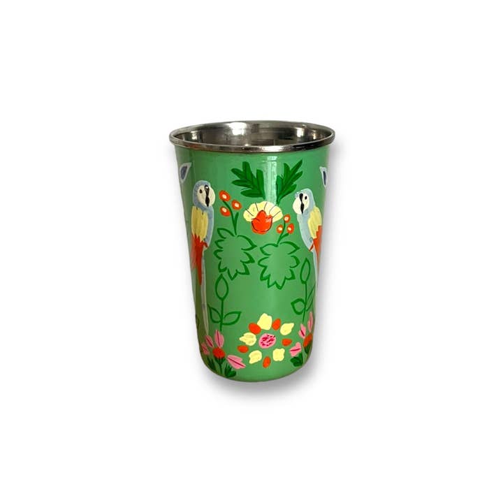 Curiosity Lab - Wholesale Drinking Glass/Cup - Hand-painted food-grade stainless steel tumbler Srinagar Grand5