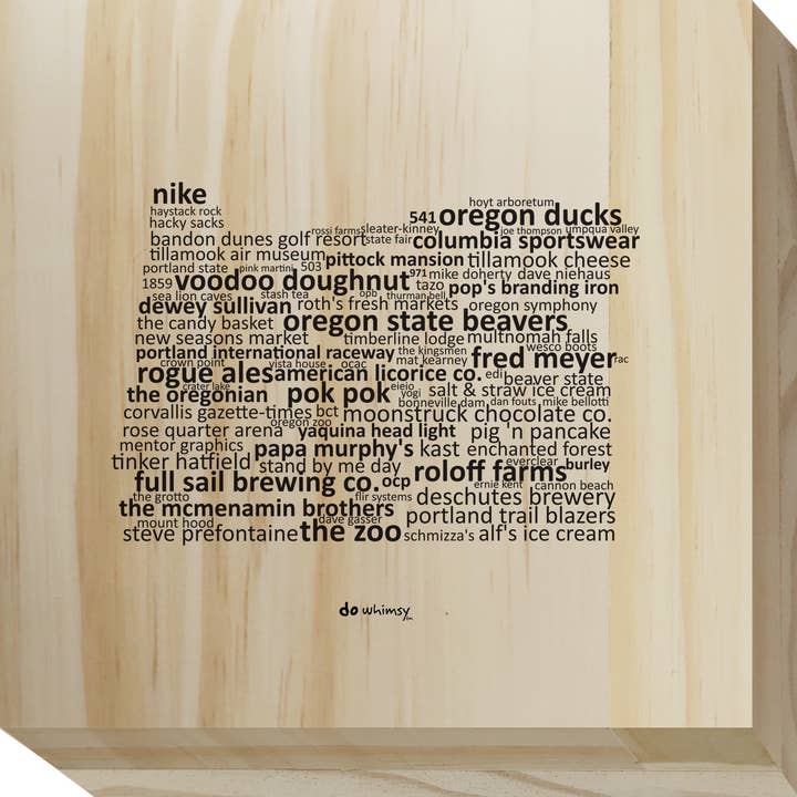 Oregon Do Bloc de bois fantaisie pour la vente par Works of Heart