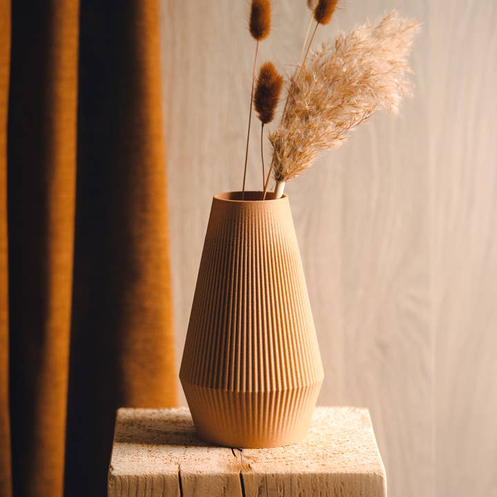 Copo Design - Wholesale Vase - Dried flowers Vase - Wood based and plastic free - Lila7