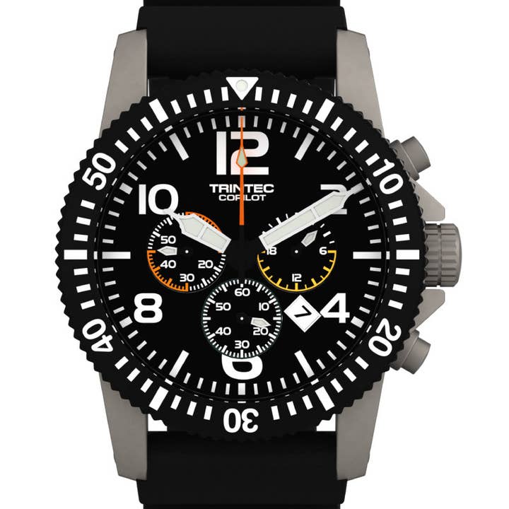 CoPilot Chronograaf/Roestvrij/Kwarts voor wholesale door Trintec Industries Inc.