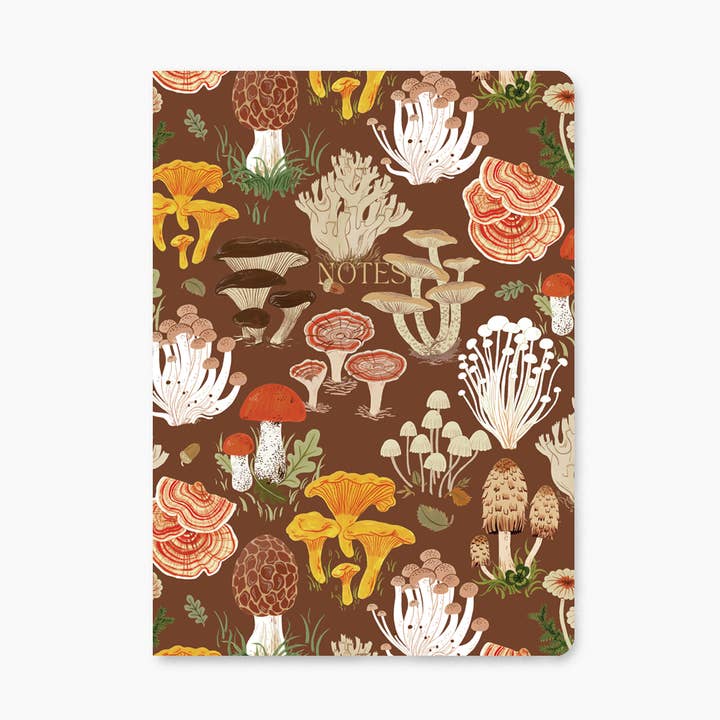 CHAMPIGNONS | CARNET À COUVERTURE SOUPLE (quadrillé) pour la vente par Botanica Paper Co.
