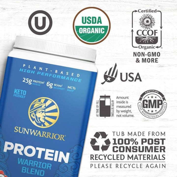 Sunwarrior - Wholesale Protein/Superfood Powder - Warrior Blend Chocolate Protein - Pea Protein Powder4