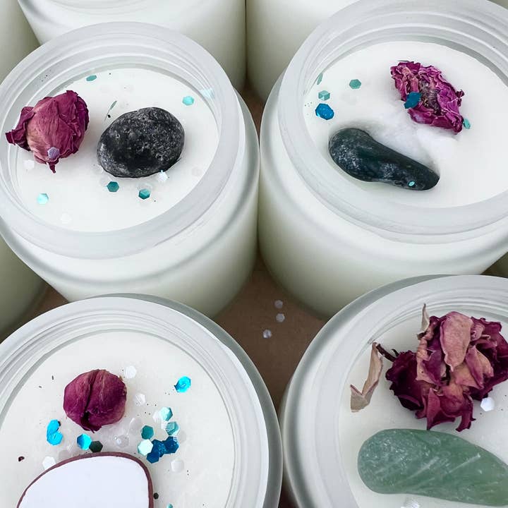 Fairyland Glade - Wholesale Body Scrub/Exfoliant - Sea Spray & Beach Rose Sea Glass Topped Sugar Scrub