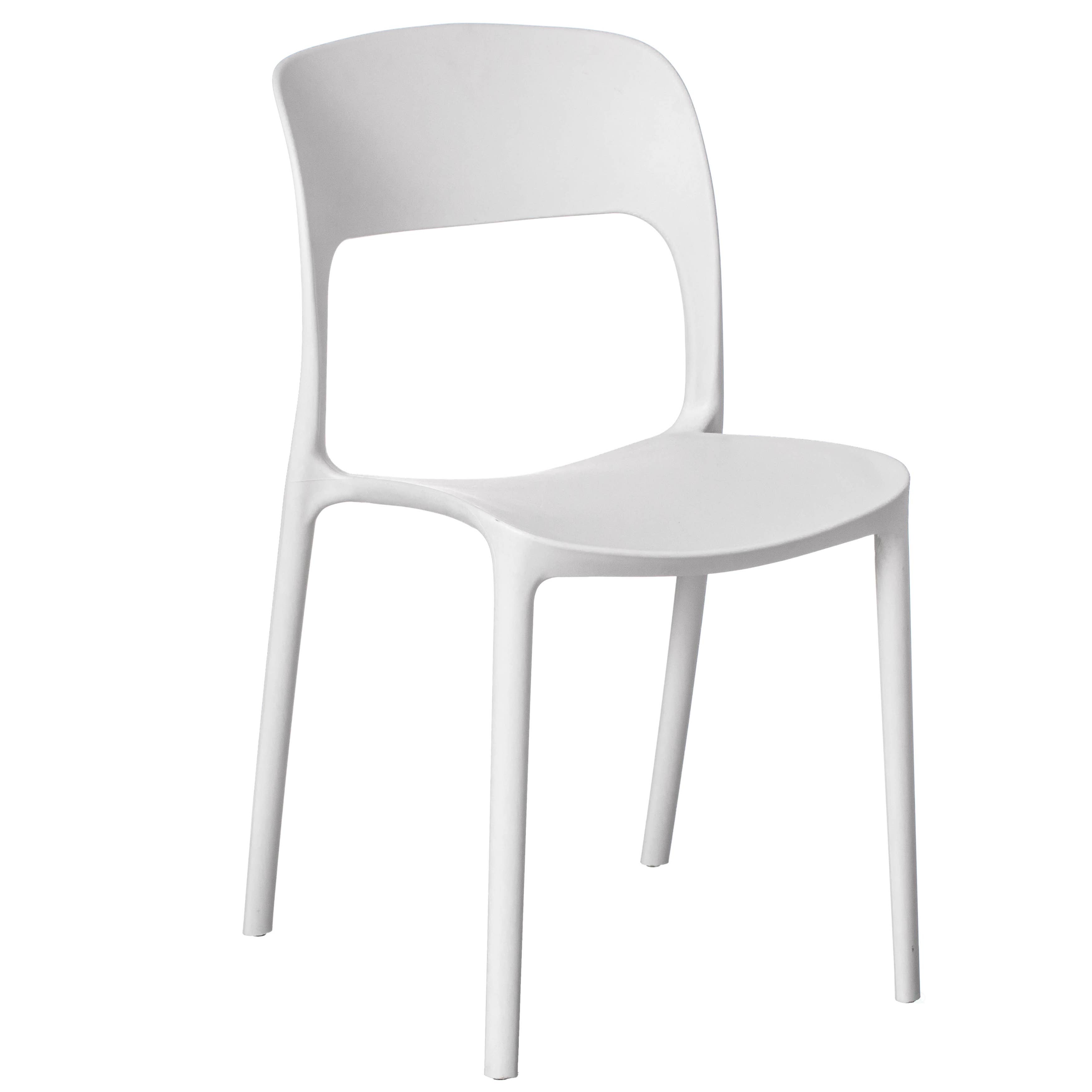 Quickway Imports - Wholesale Chair - Modern Plastic Outdoor Dining Chair with Open Curved Back1