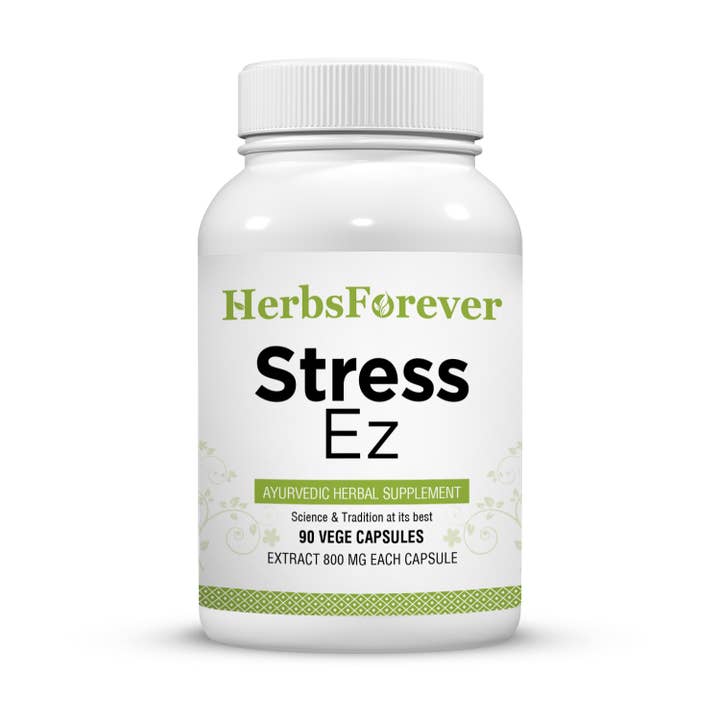 Capsules de complément à base de plantes ayurvédiques Stress Ez pour la vente par HerbsForever