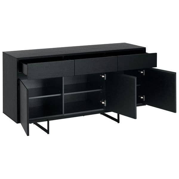 Furnhouse - Wholesale Sideboard - 3-Door Sideboard Tokyo Black Oak4
