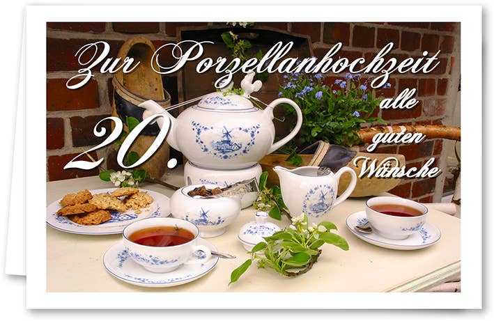 Yabué - Wholesale Wedding Card - Porcelain wedding/greeting card/7090030