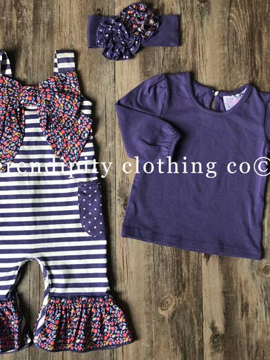 CONJUNTO DE MAMELUCO Y TOP DE OTOÑO PARA NIÑA 19-26 para venta al por mayor de Serendipity Clothing Co