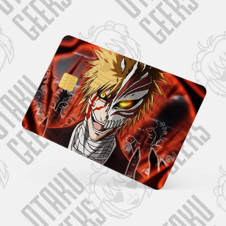 Ichigo Hollow Form Credit Card Skin – Bleach | Waterproof Anime Vinyl Wrap for wholesale by Otaku Geeks