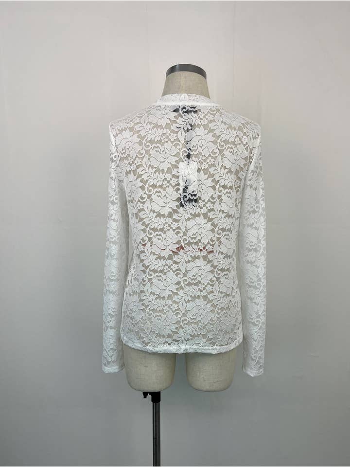 aikha - Wholesale Blouse - Women's - Lace top (05-3381)4