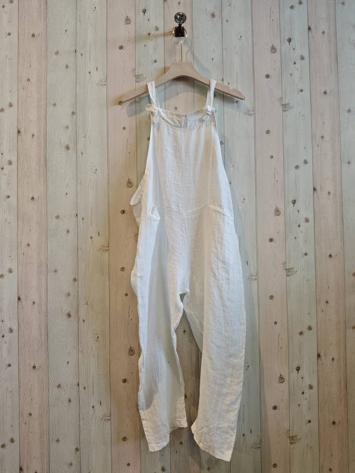 Linen & More - Wholesale Overalls - Women's - REF 668 100% LINEN BIB5