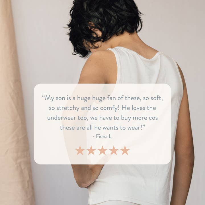 Débardeurs pour adolescents en Micro Modal TENCEL™ - Lot de 2 pour la vente par Just Peachy