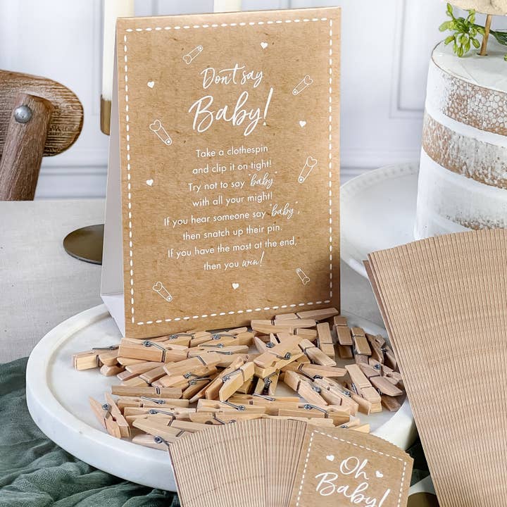 Kate Aspen - Vendita all'ingrosso Giochi di carte - Set di giochi Kraft per baby shower3