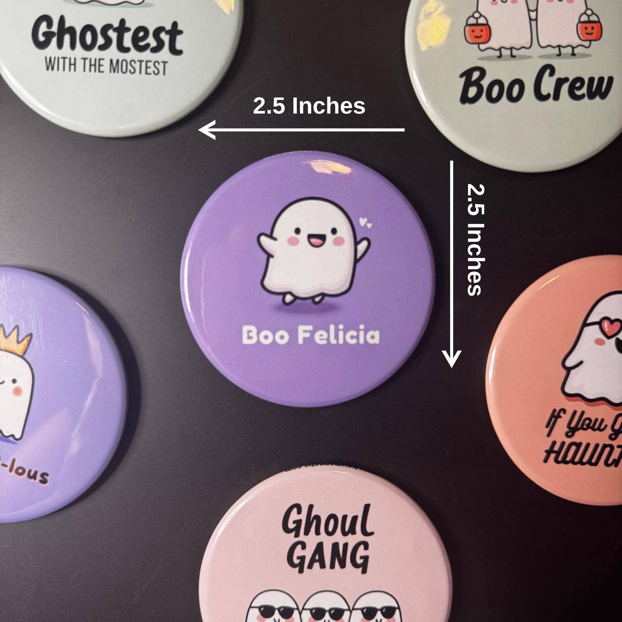 Tieu Magnetic - Wholesale Magnet - Boo Crew Magnet – Two Cute Ghosts with Candy Buckets7