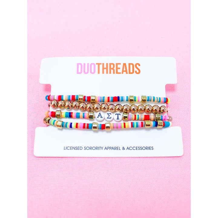 Duo Threads - Wholesale Jewelry Set - Miley Sorority Bracelet Stack7