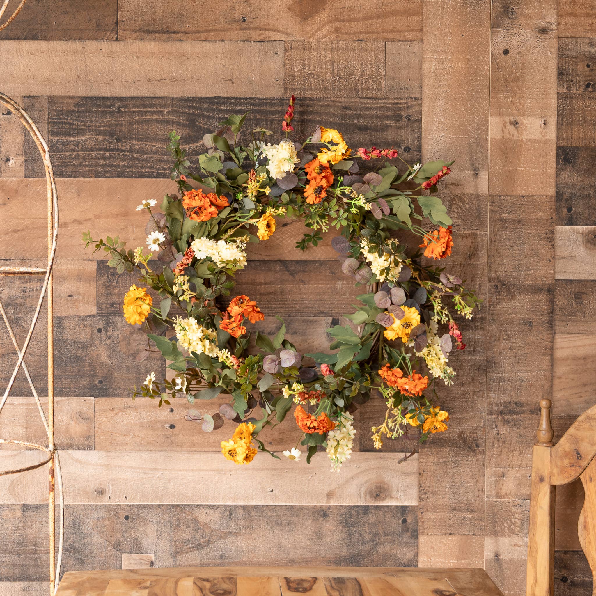 Mills Floral Company - Vendita all'ingrosso Ghirlanda - Ghirlanda Autumn Fields - 22 pollici2