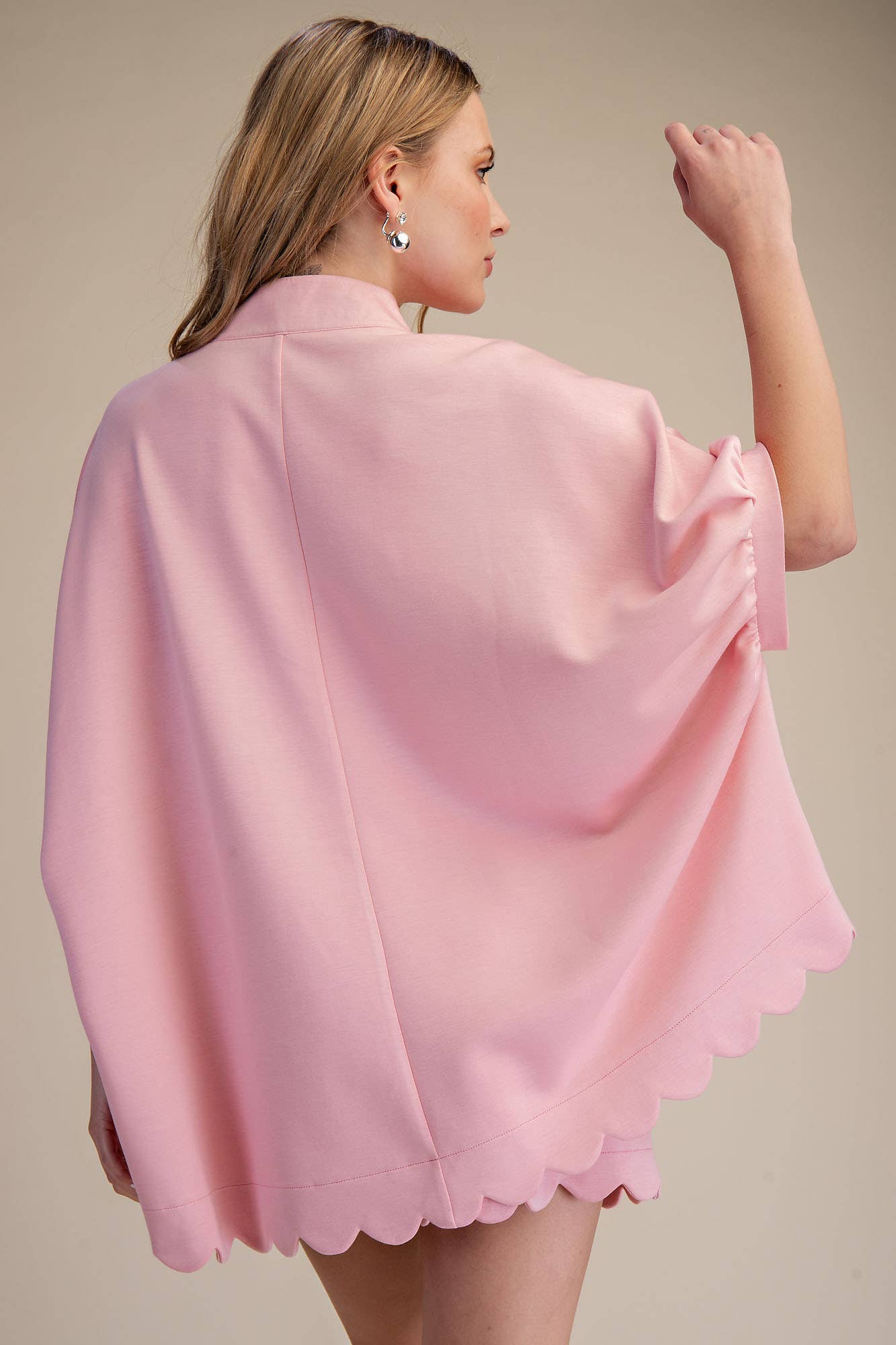 Glam - Wholesale Blouse - Women's - Scallop Neck Line Oversized Top9