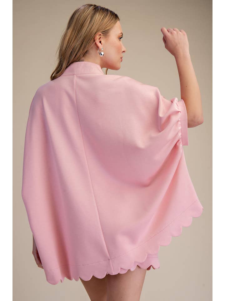 Glam - Wholesale Blouse - Women's - Scallop Neck Line Oversized Top9