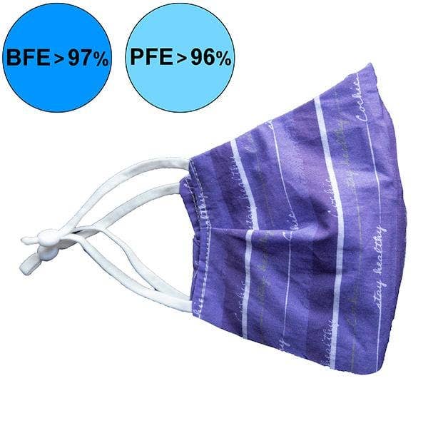 COCHIC – wholesale Protective face mask/shield – “Stay Healthy” 99.9% Antibacterial Mask - Corsican Purple