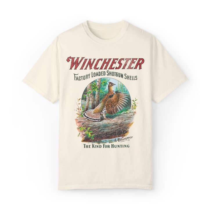 KILLER RETRO - Wholesale Screen Printed T-Shirt - Unisex - Restored Vintage Hunting Rifle Ad T-Shirt From The 70's6