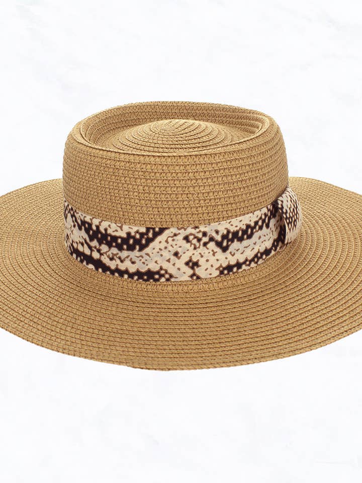 Outdoor Sun Protection Concave Top Straw Hat for wholesale by Suzie Q USA
