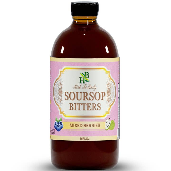 Herb To Body - Wholesale Oral Supplement/Vitamin - Soursop Bitters Mixed Berries – Immune & Digestive Support