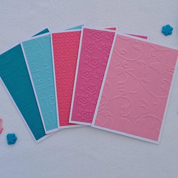 Mini greeting card set - Bubblegum ( 5 cards and envelopes) for wholesale by Songbird Crafts