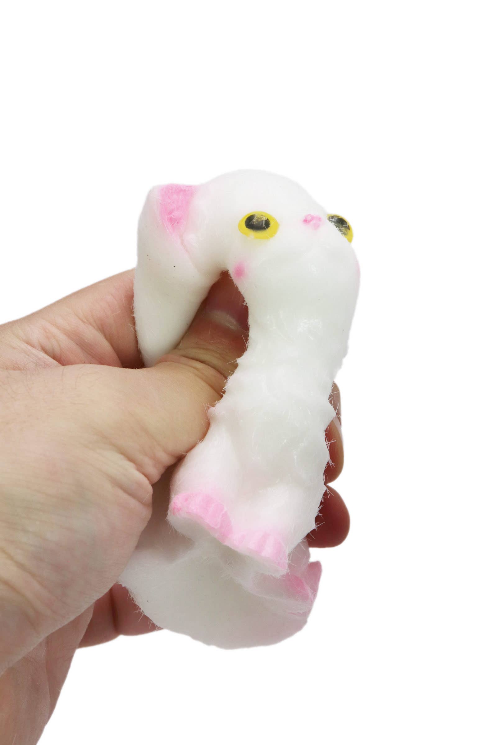 Assorted Fuzzy Persian Cat Mochi Squishy Bag - 16 Pcs for wholesale on Faire6