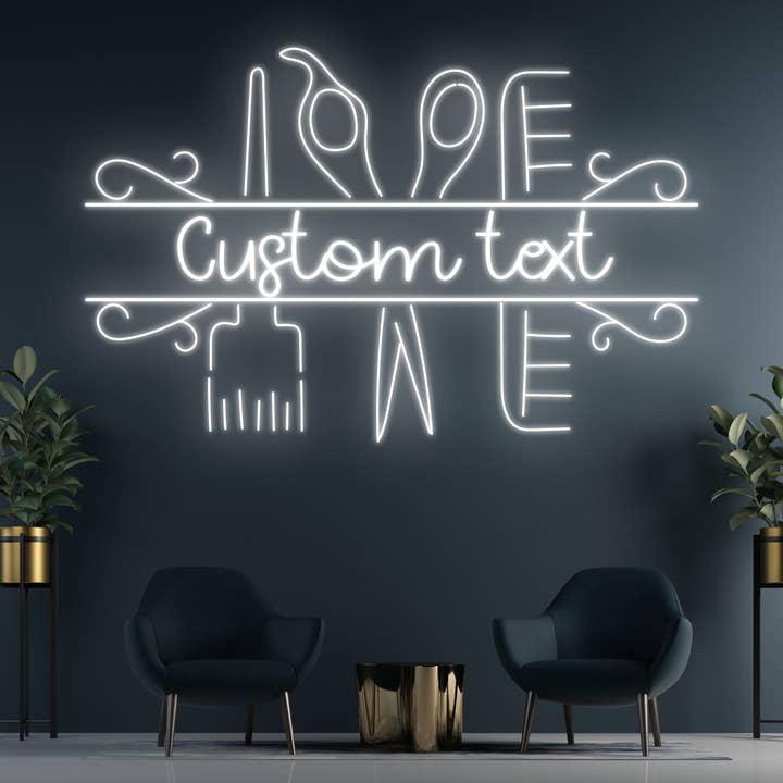 Custom Hair Salon Neon Sign, Neon Sign For Business for wholesale by Glow Neon