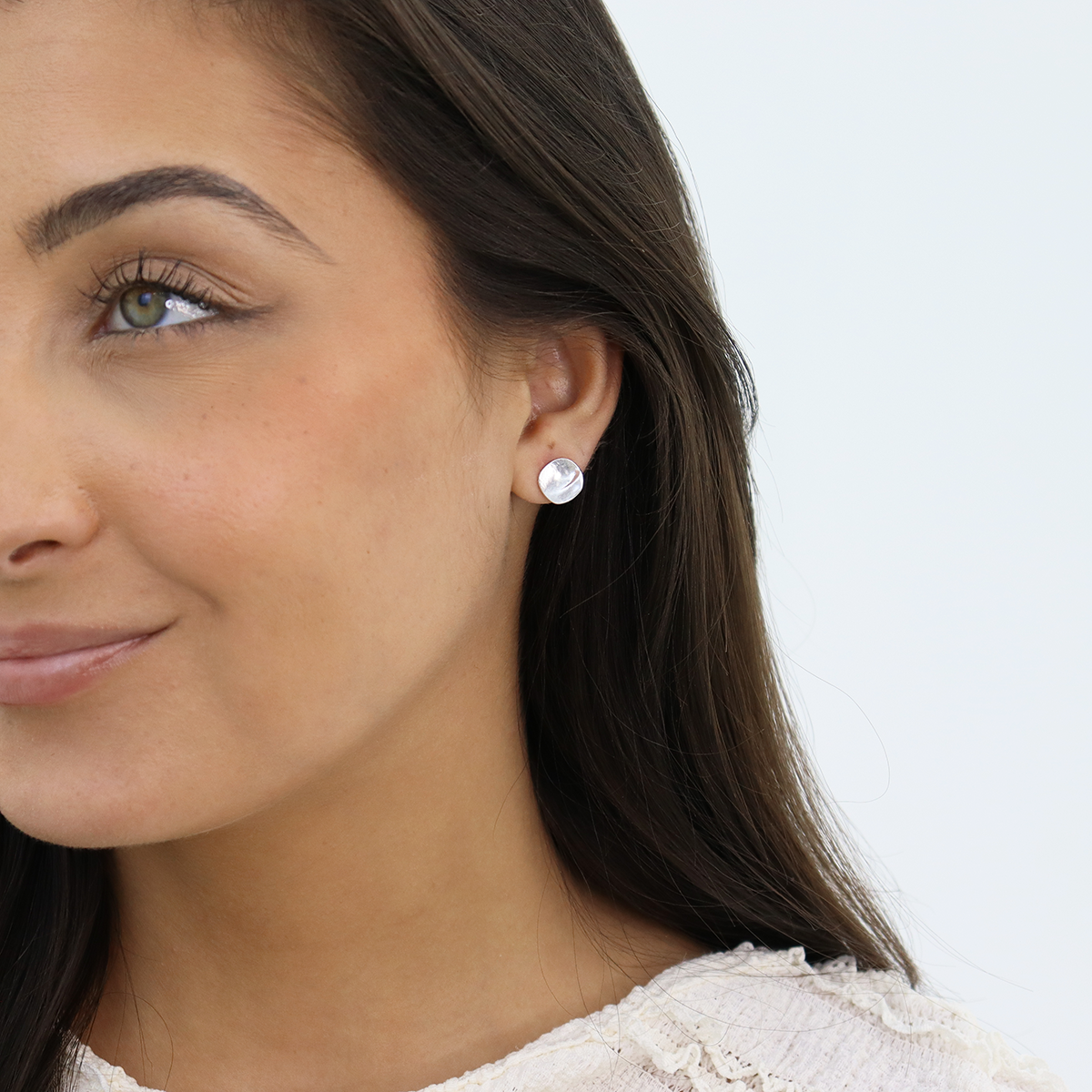 KARINE SULTAN - Wholesale Stud/Post Earrings - Minimalist Small Flat Stud Earrings for Everyday Elegance1