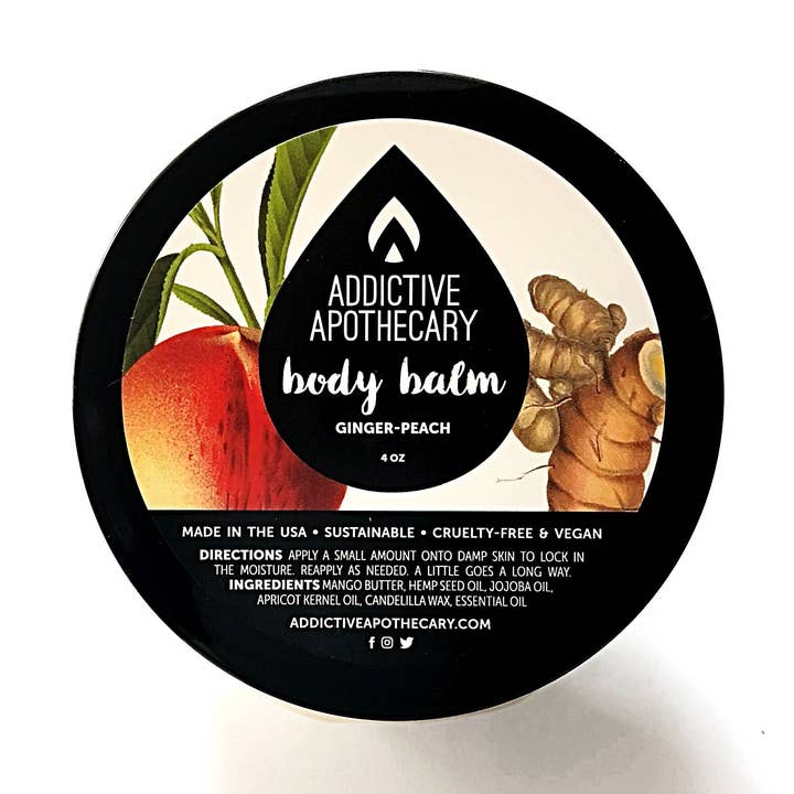 Ingwer-Pfirsich-Körperbal für den Großhandel von Addictive Apothecary