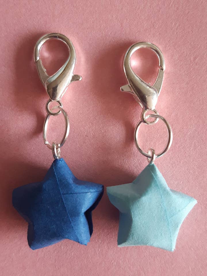 Marcadores de ponto estrela azul por atacado de PaperKins