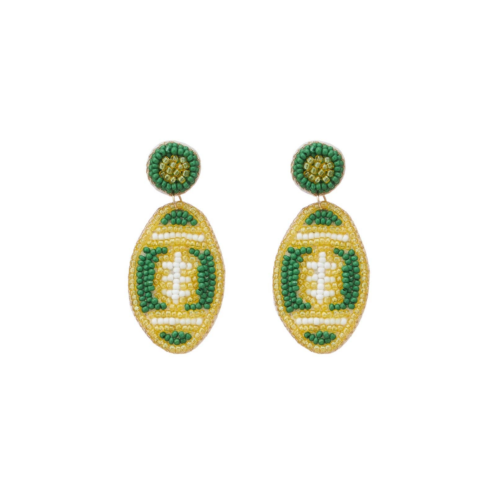 Frem - Wholesale Dangle Earrings - College Football Seed Bead Earrings14