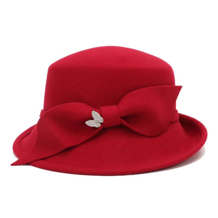 Melanie Modern Bow Asymmetrical Hat for wholesale by Dupatta Designs
