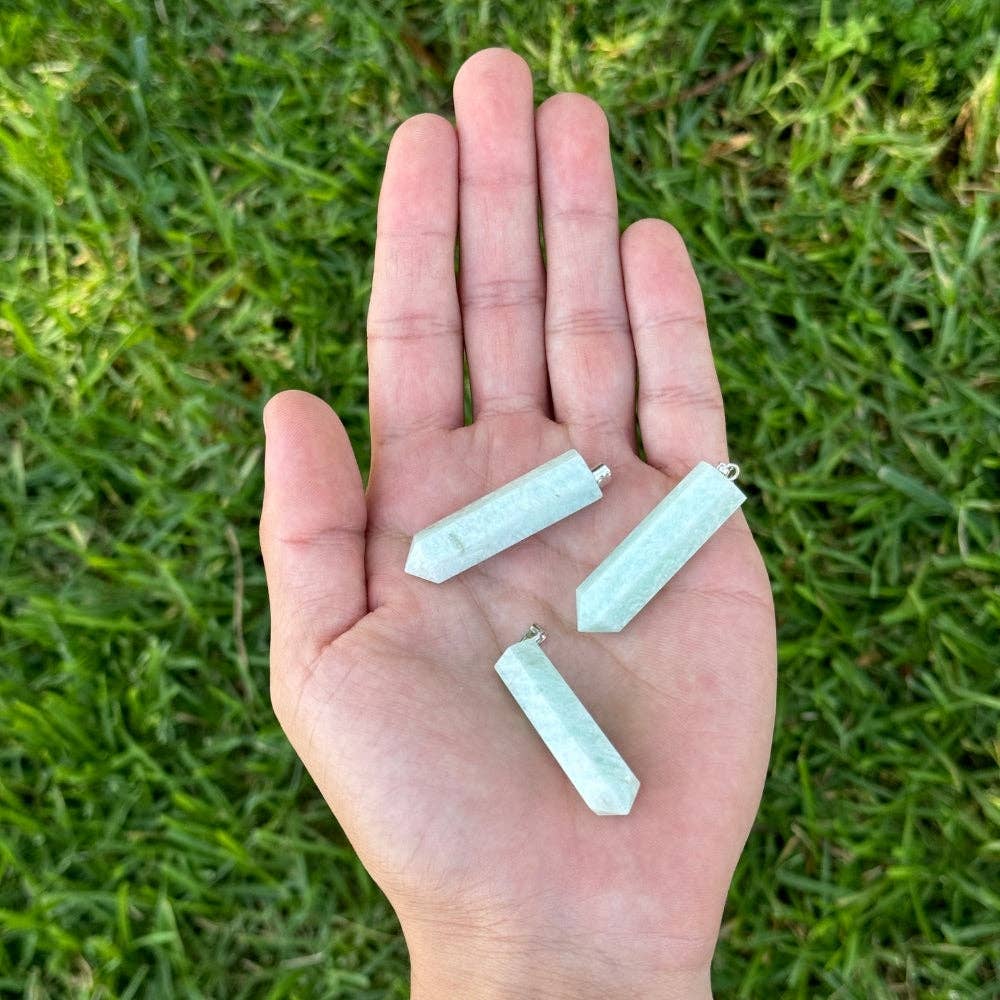 Earths Elements Wholesale - Vente Breloques/médailles personnalisées - Pendentif à pointe - Amazonite1