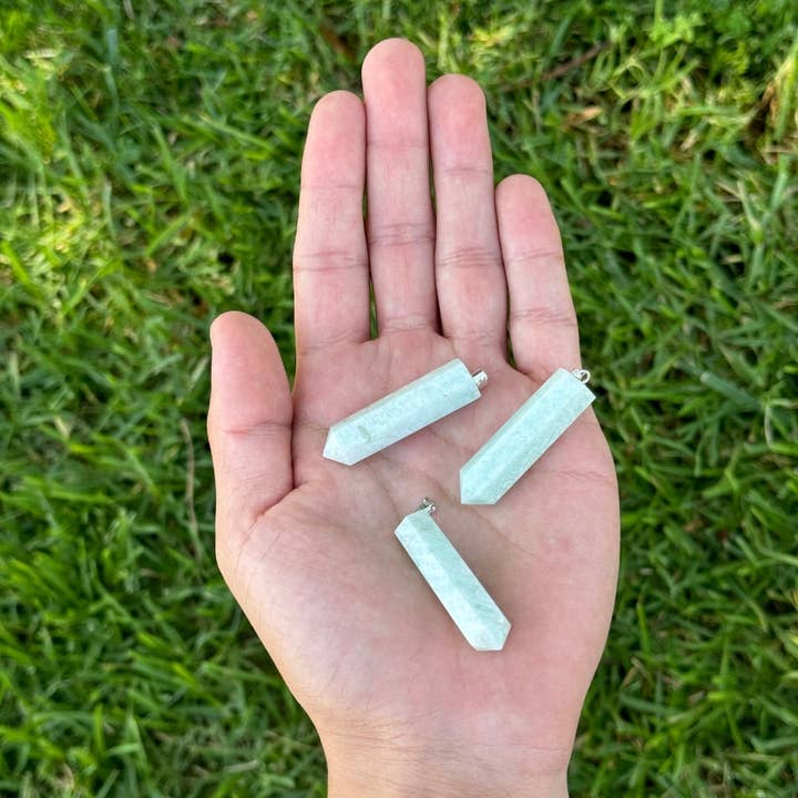 Earths Elements Wholesale - Vente Breloques/médailles personnalisées - Pendentif à pointe - Amazonite1